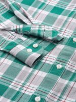 Pure Cotton Manhattan Slim Fit Opaque Checked Casual Shirt - Image 3