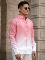 Powerlook Men Spread Collar Solid Cotton Casual Shirt - Image 3