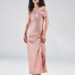 Women Embellished Sheath Maxi Dress