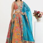 Floral Printed Gotta Patti Ready to Wear Lehenga & Blouse With Dupatta